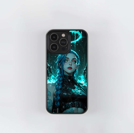 Cyan Halo Jinx Glass Case