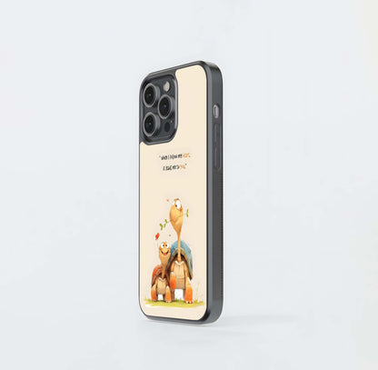 Cute Dragon Quote Glass Case