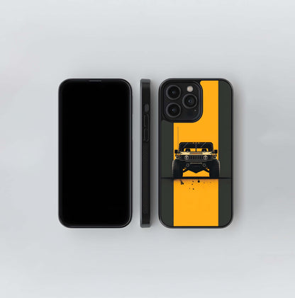 Hummer H1 Vertical Stripe Glass Case