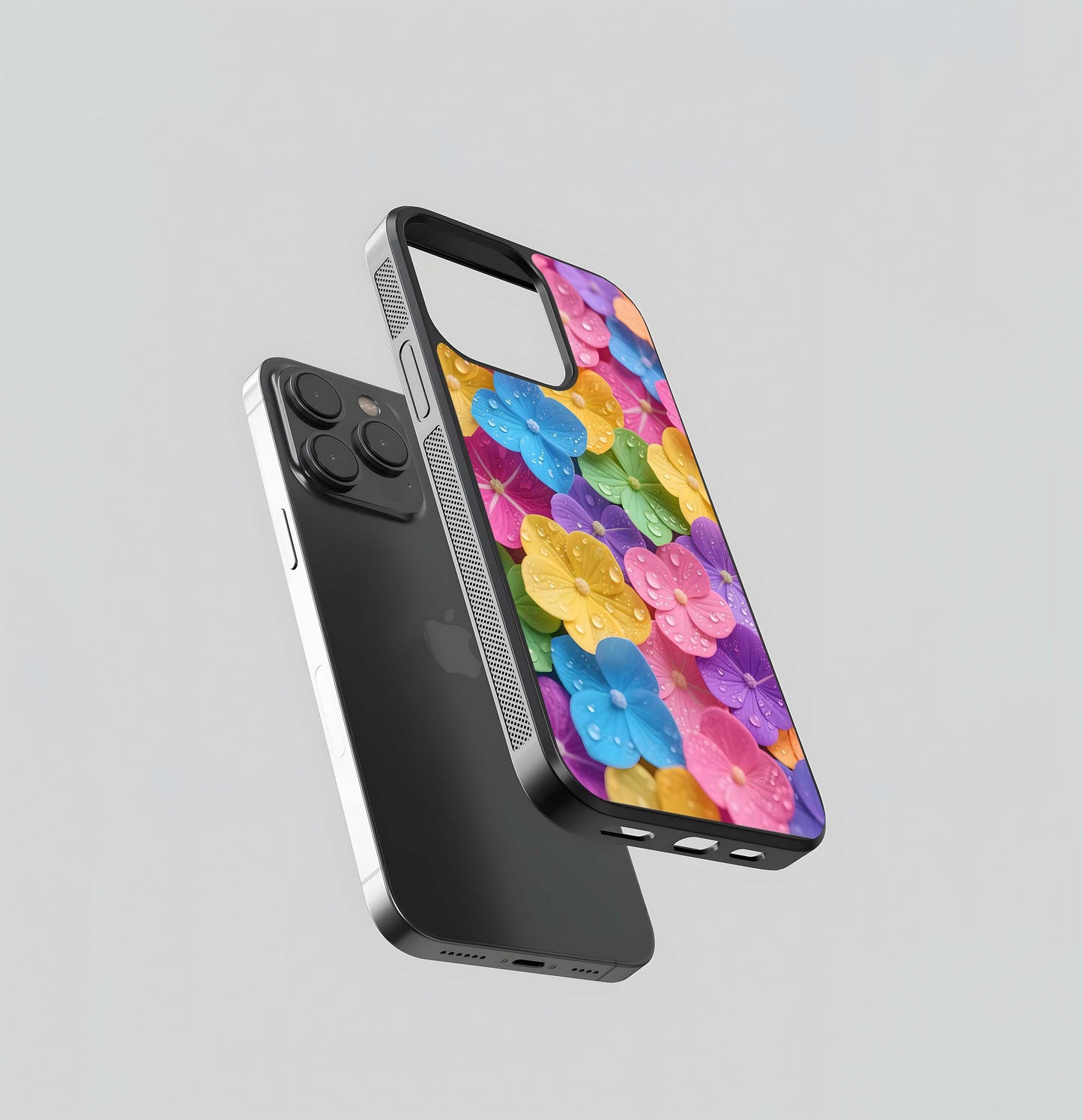 Hydrangea Dew Glass Case