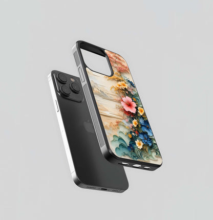 Botanical Hibiscus Scenery Glass Case