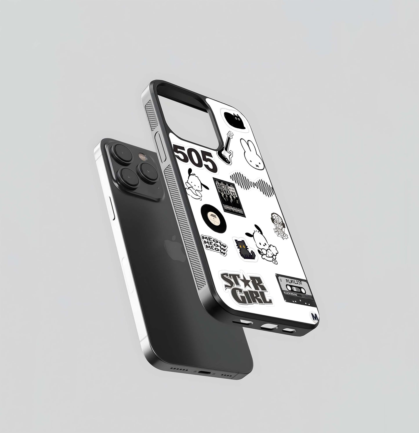 Indie Playlist Decals Glass Case