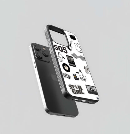 Indie Playlist Decals Glass Case