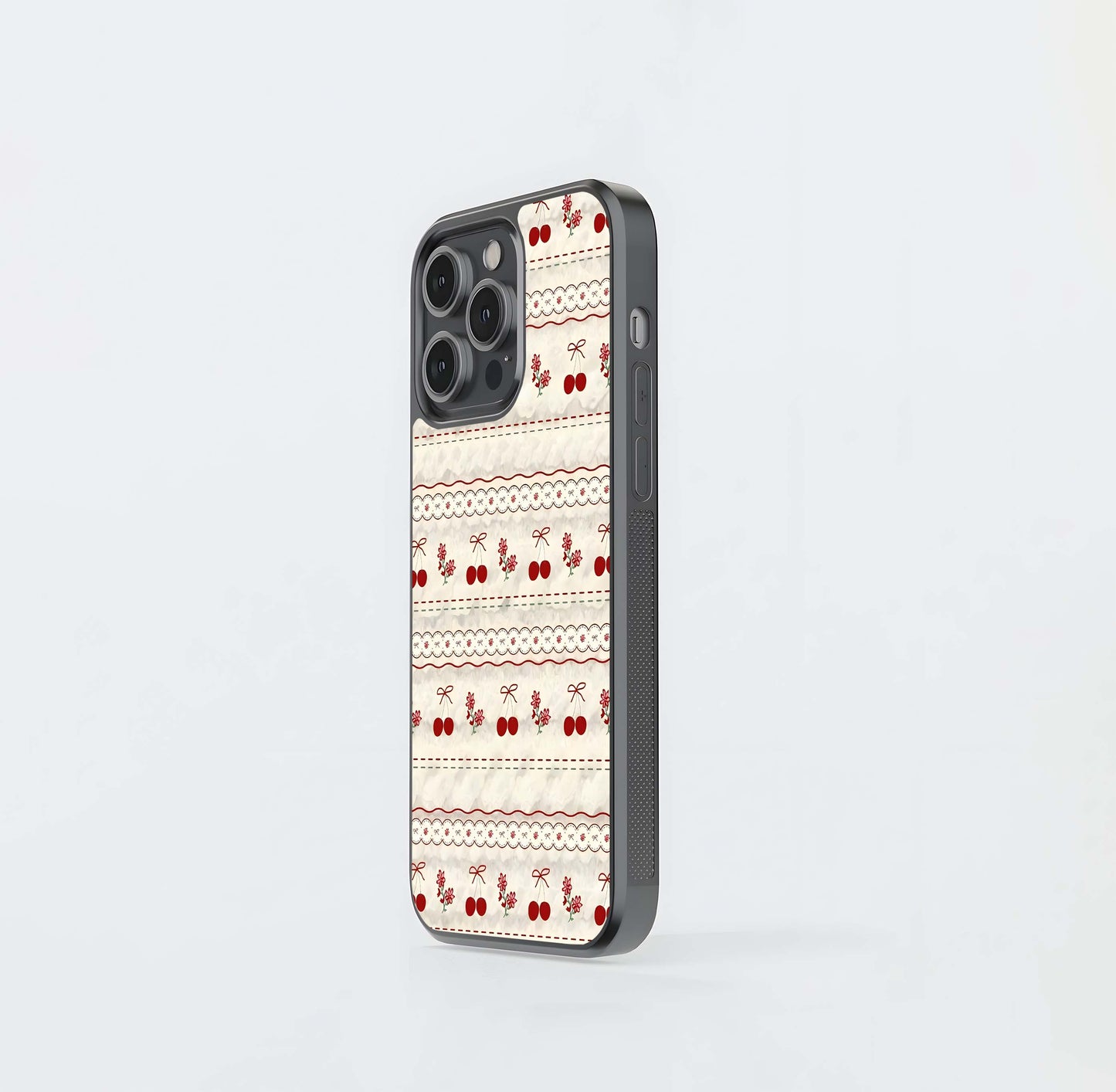 Cherry Bloom Charm Glass Case