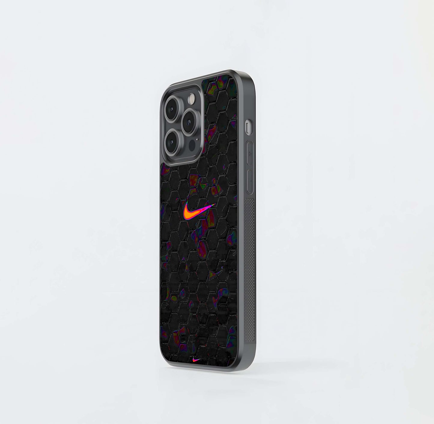 Oil Slick Hexagons (Nike) Glass Case