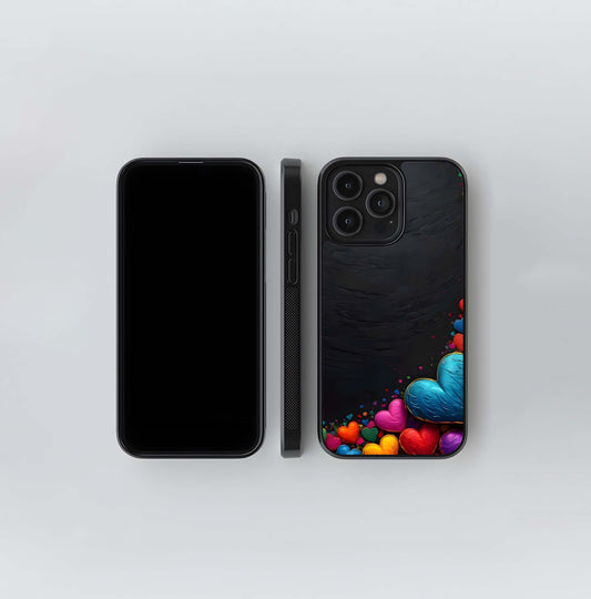 Dark Canvas of Love Glass Case