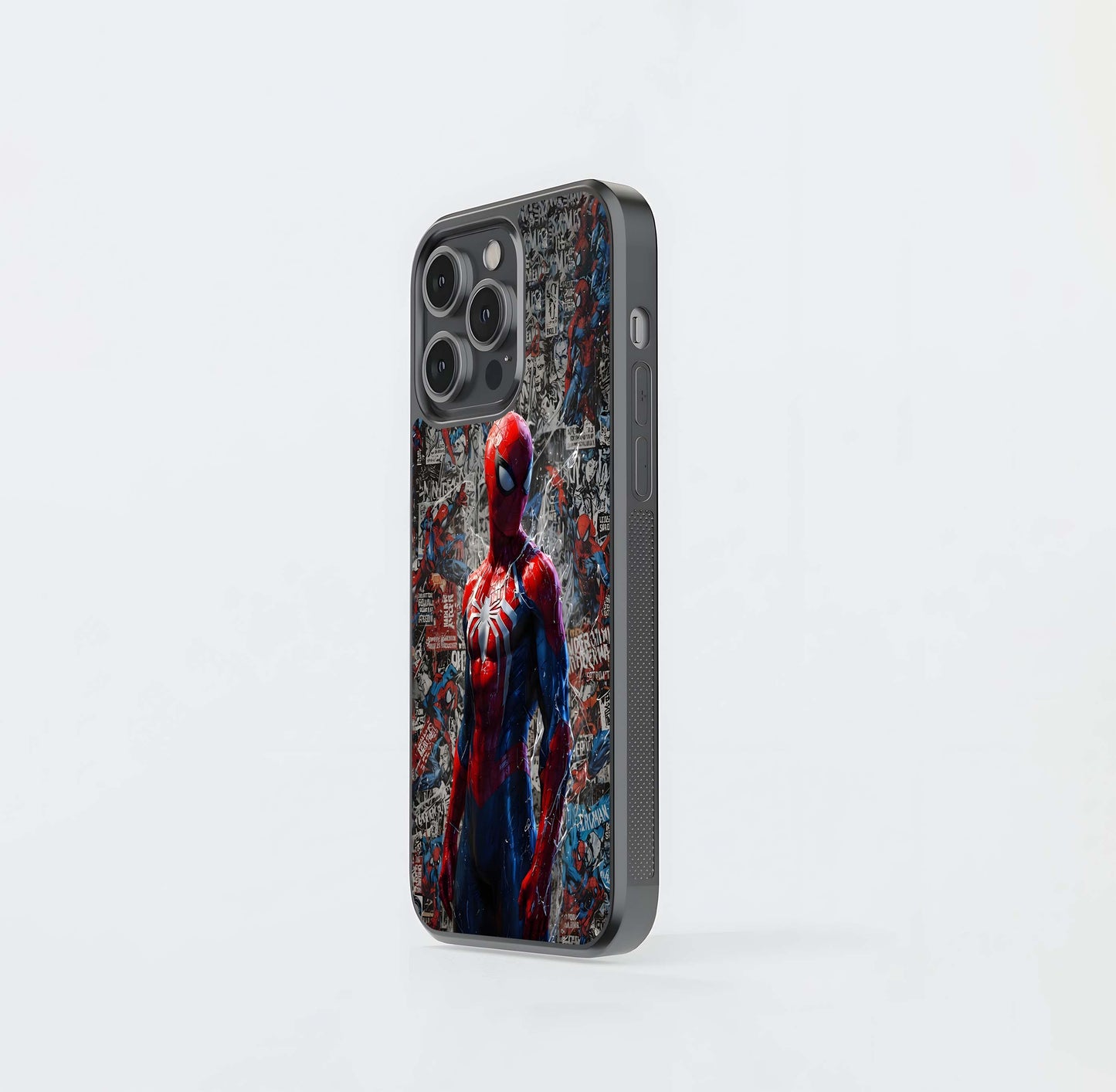 Spider-Man Comic Collage Glass Case