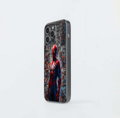 Spider-Man Comic Collage Glass Case