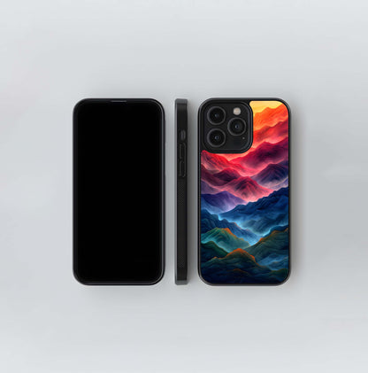 Aurora Mountain Tapestry Glass Case