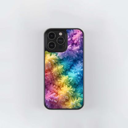 Iridescent Bloom Glass Case