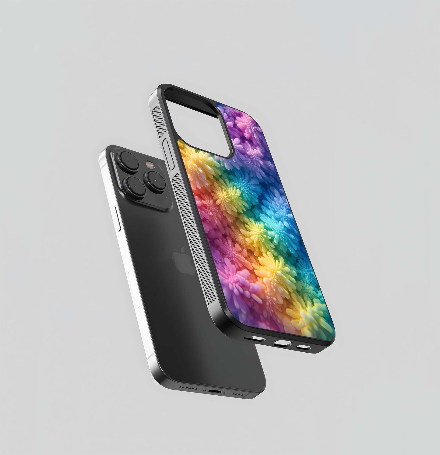 Iridescent Bloom Glass Case