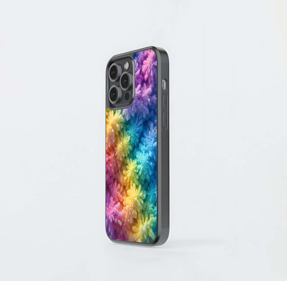 Iridescent Bloom Glass Case