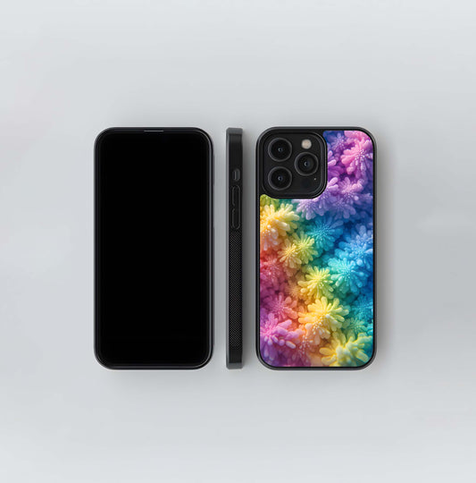 Iridescent Bloom Glass Case