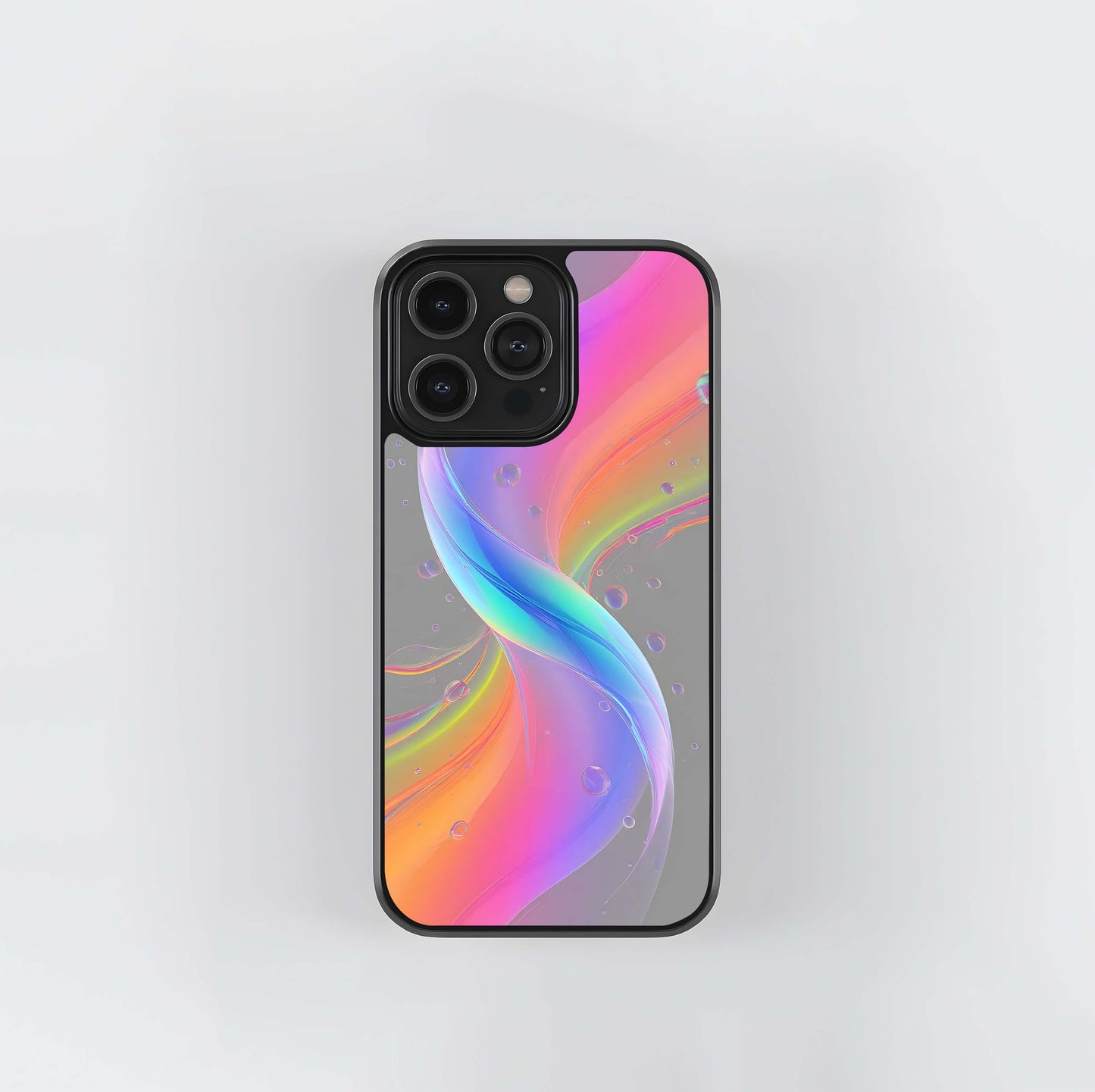 Iridescent Chroma Twist Glass Case
