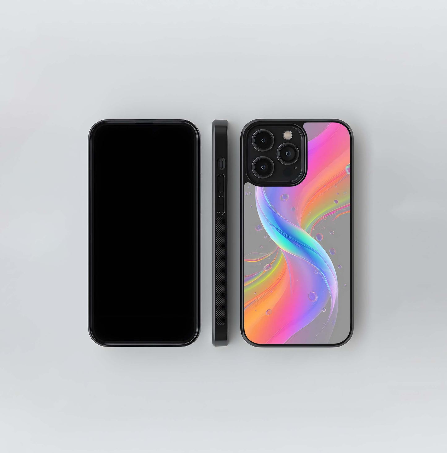 Iridescent Chroma Twist Glass Case