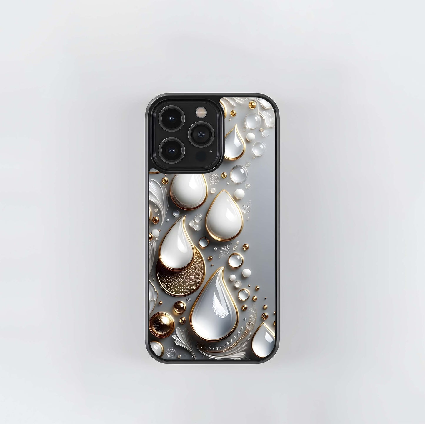 Iridescent Diamond Ripple Glass Case
