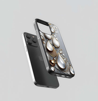 Iridescent Diamond Ripple Glass Case