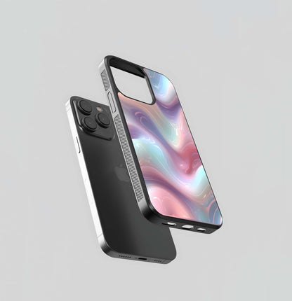 Iridescent Gel Waves Glass Case