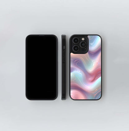 Iridescent Gel Waves Glass Case