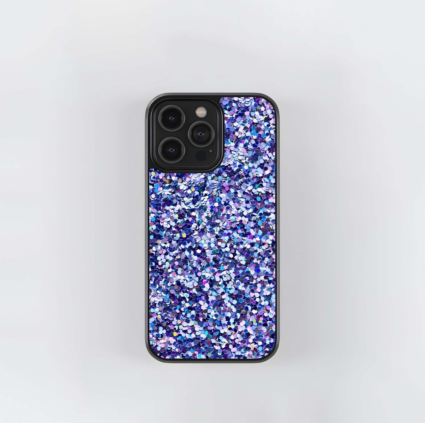 Iridescent Lilac Confetti Glass Case