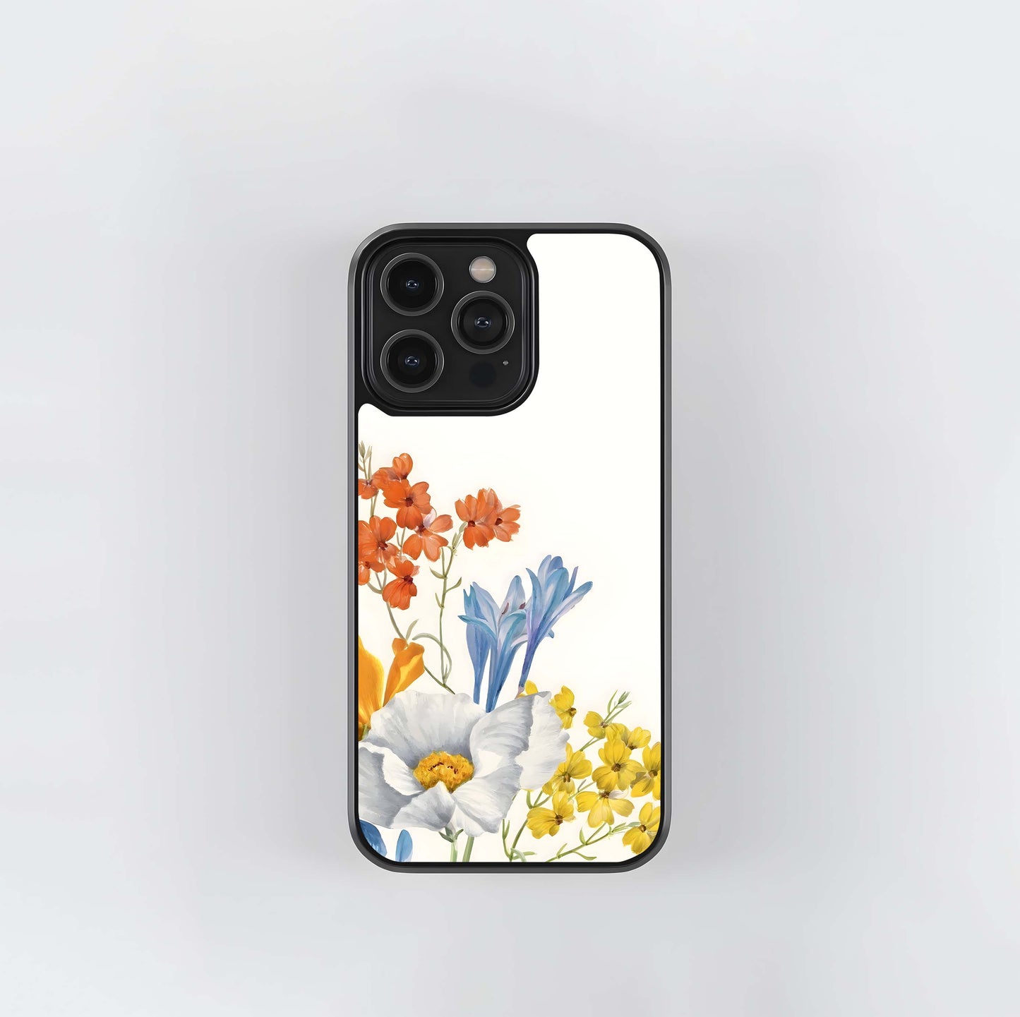 Bright Flowers Palette Glass Case