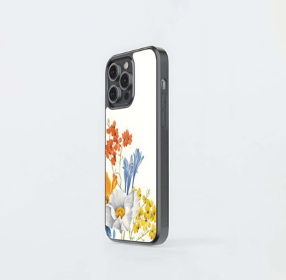 Bright Flowers Palette Glass Case