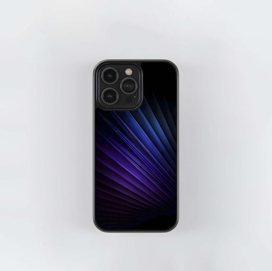 Radial Violet Fan Glass Case