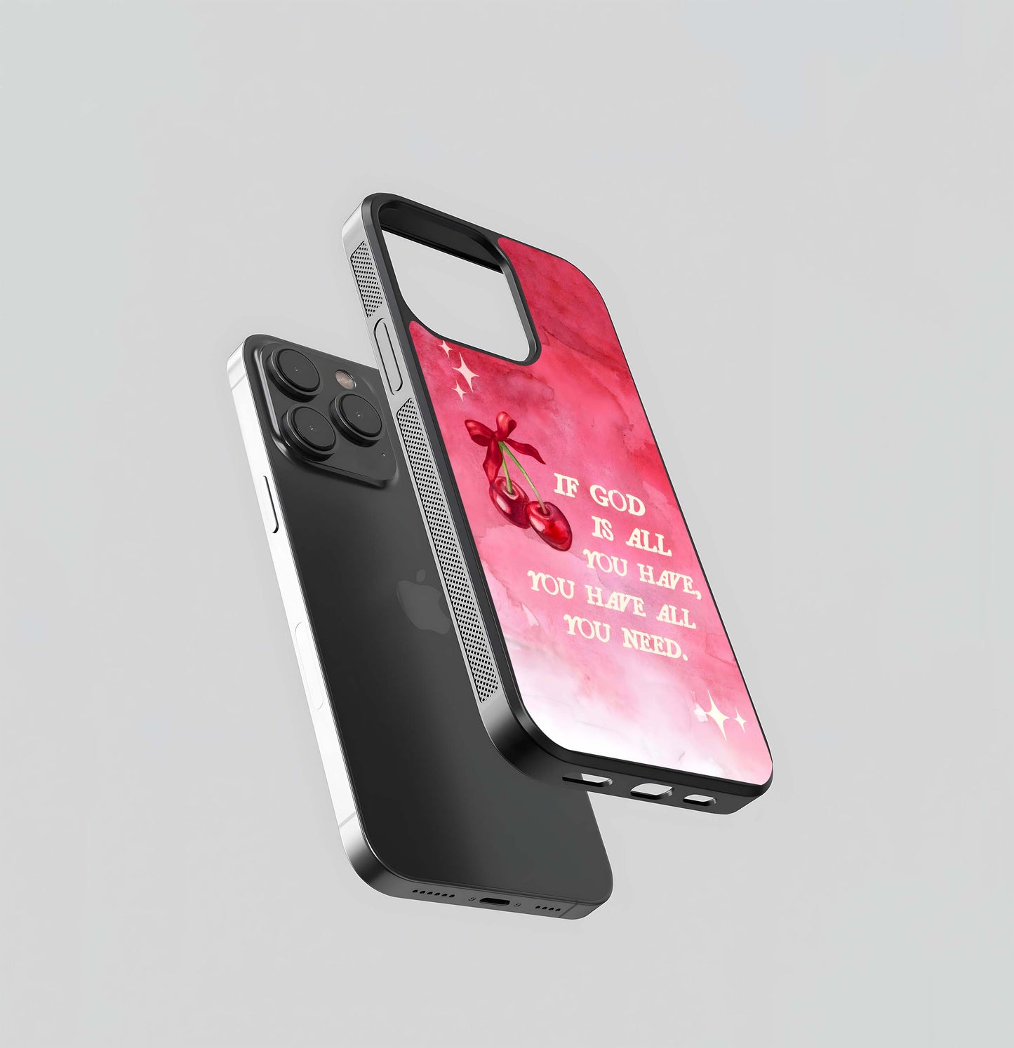 Cherry Quote Glass Case