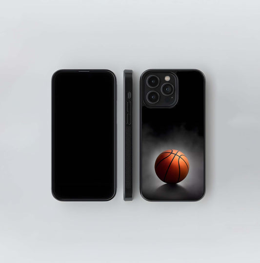 Dramatic Basketball in Smoke Glass Case