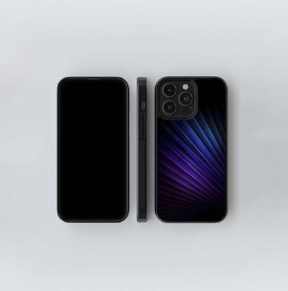Radial Violet Fan Glass Case