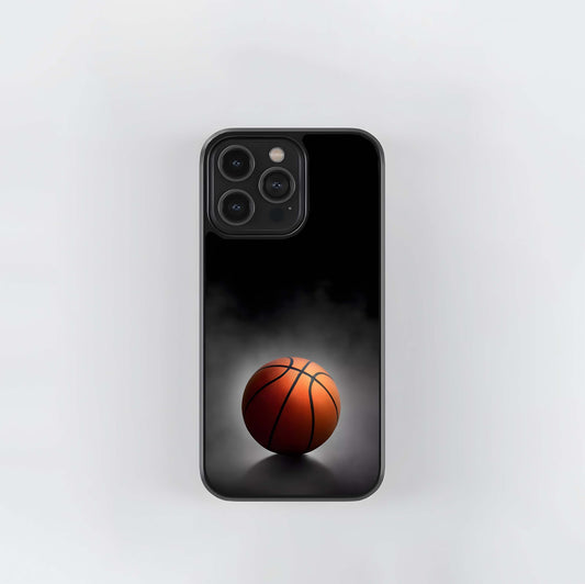 Dramatic Basketball in Smoke Glass Case