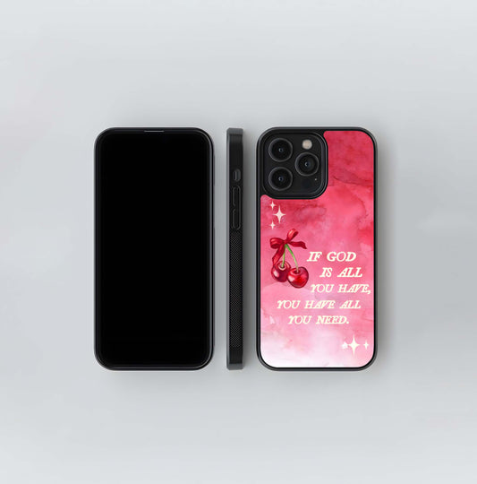 Cherry Quote Glass Case