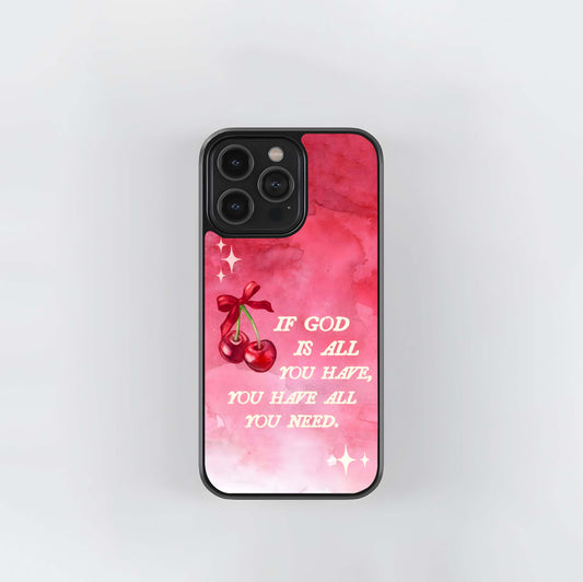 Cherry Quote Glass Case