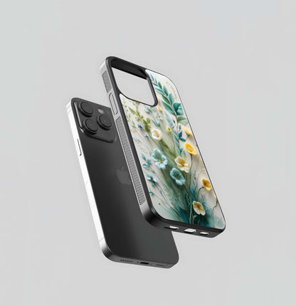 Jade and Saffron Bloom Glass Case