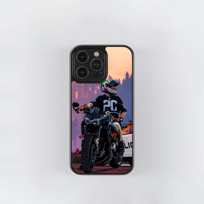 Joker Helmet Street Rider Glass Case