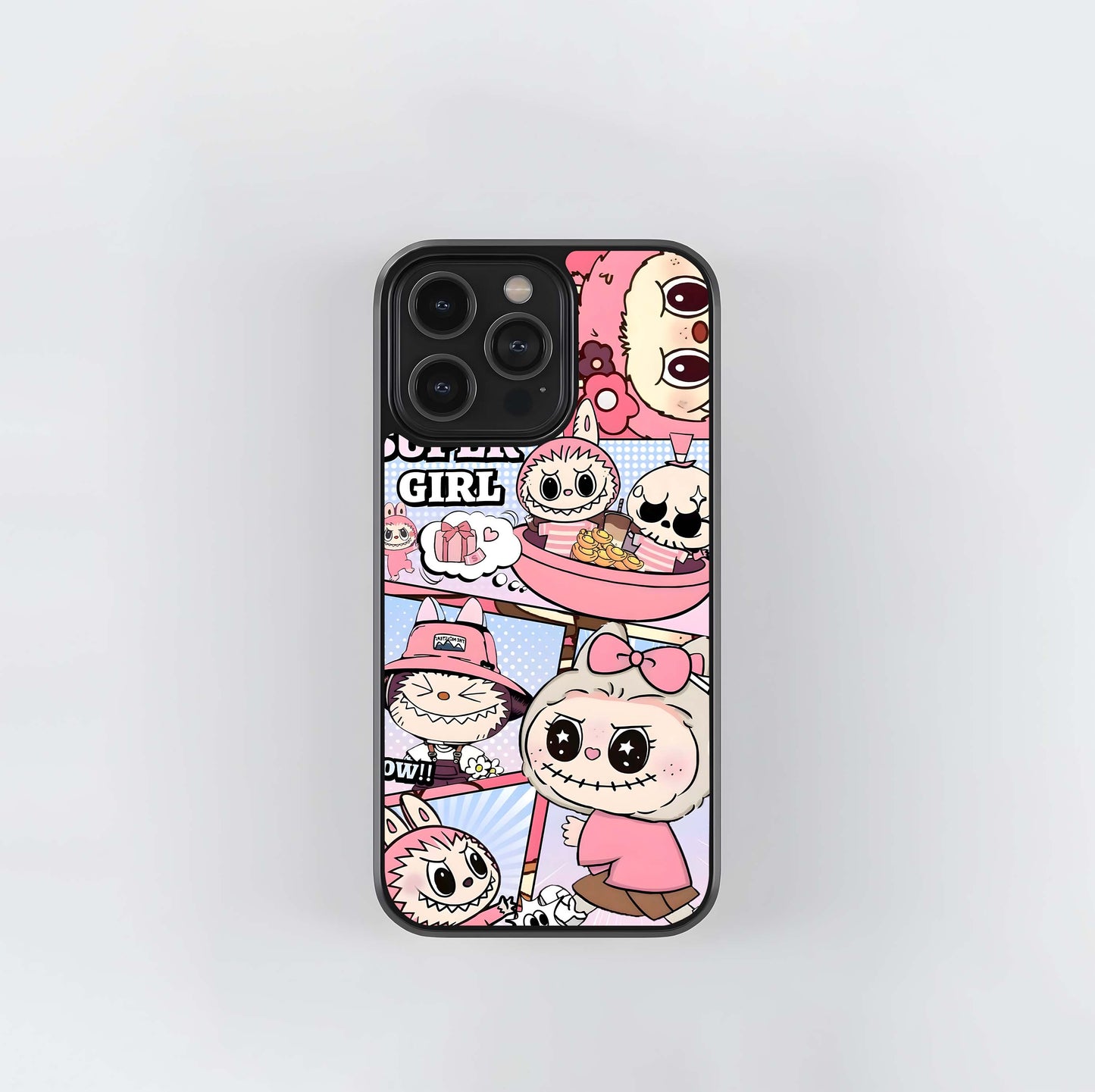 Aesthetic Labubu Glass Case