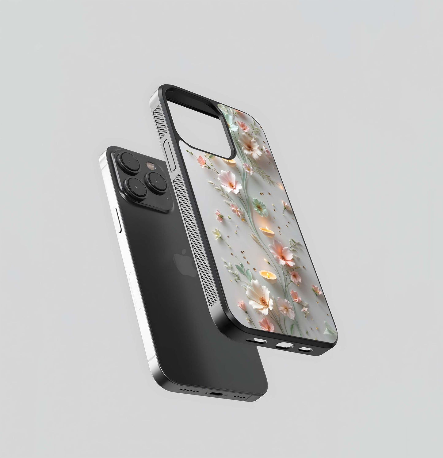 Candlelit Paper Flora Glass Case