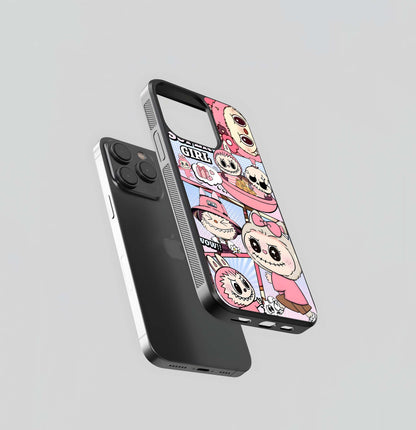 Aesthetic Labubu Glass Case