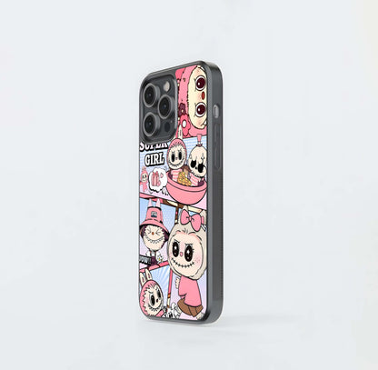 Aesthetic Labubu Glass Case