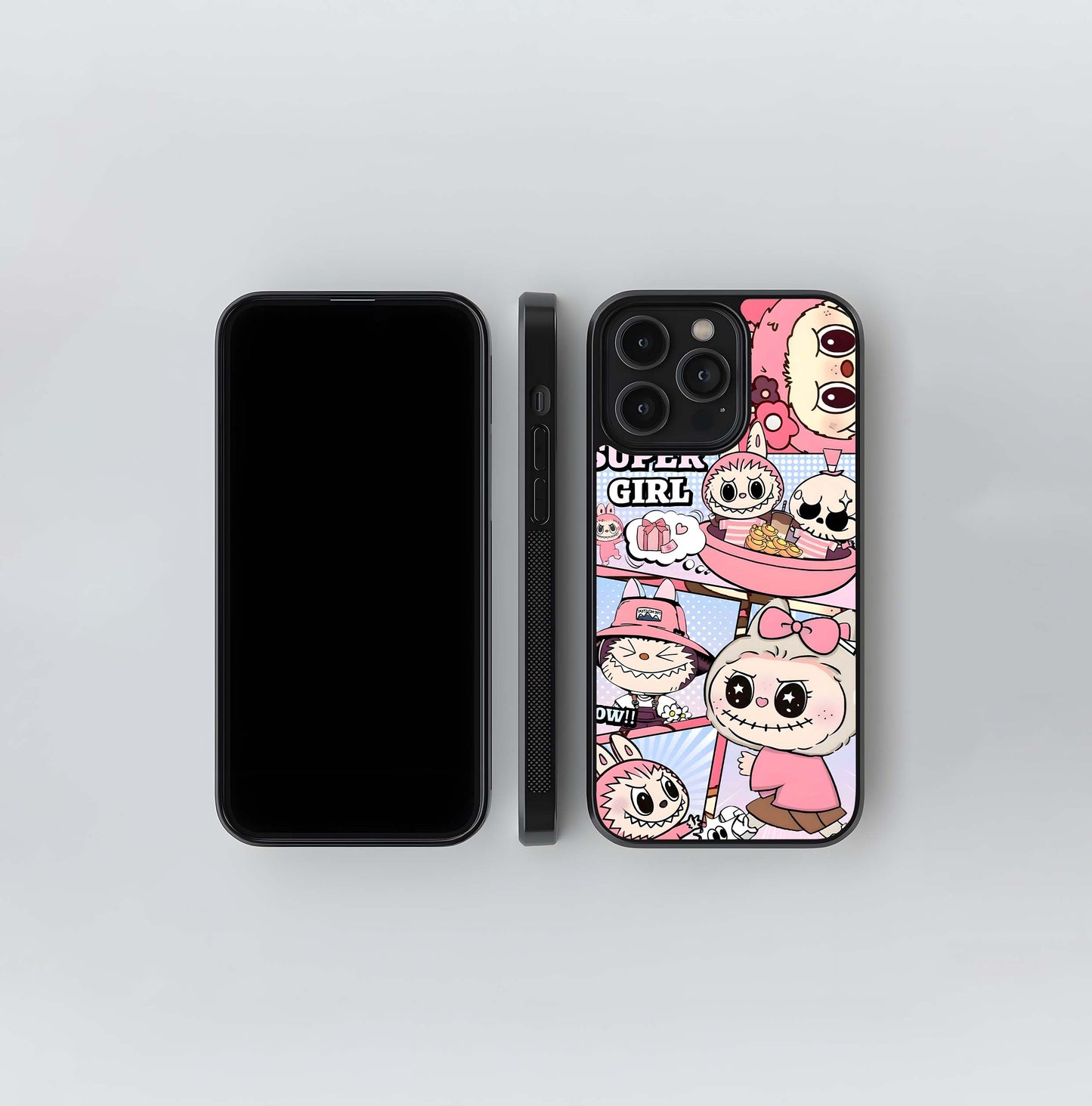 Aesthetic Labubu Glass Case