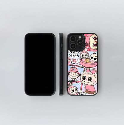 Aesthetic Labubu Glass Case