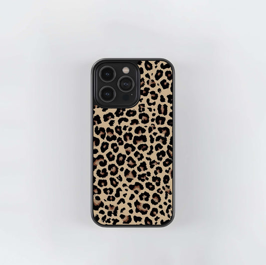 Classic Leopard Print Glass Case