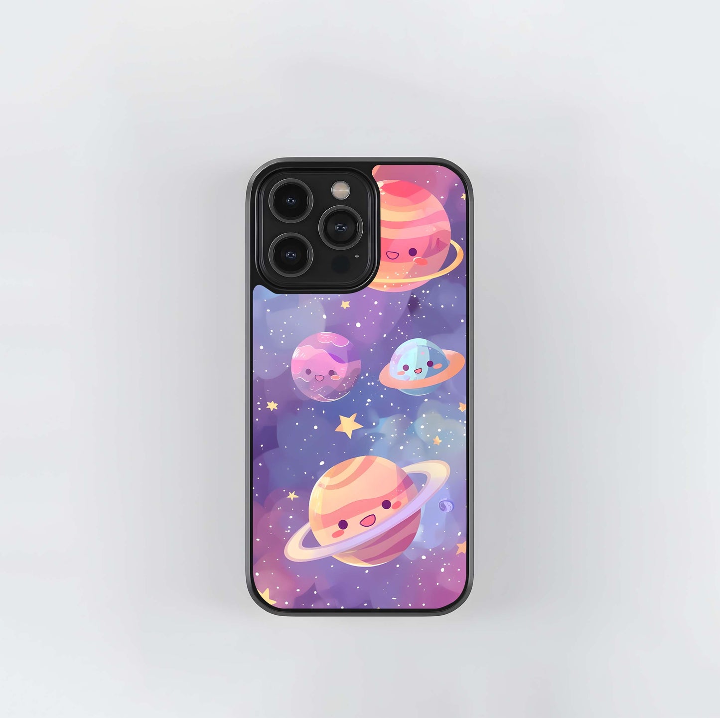 Kawaii Cosmic Smile Glass Case
