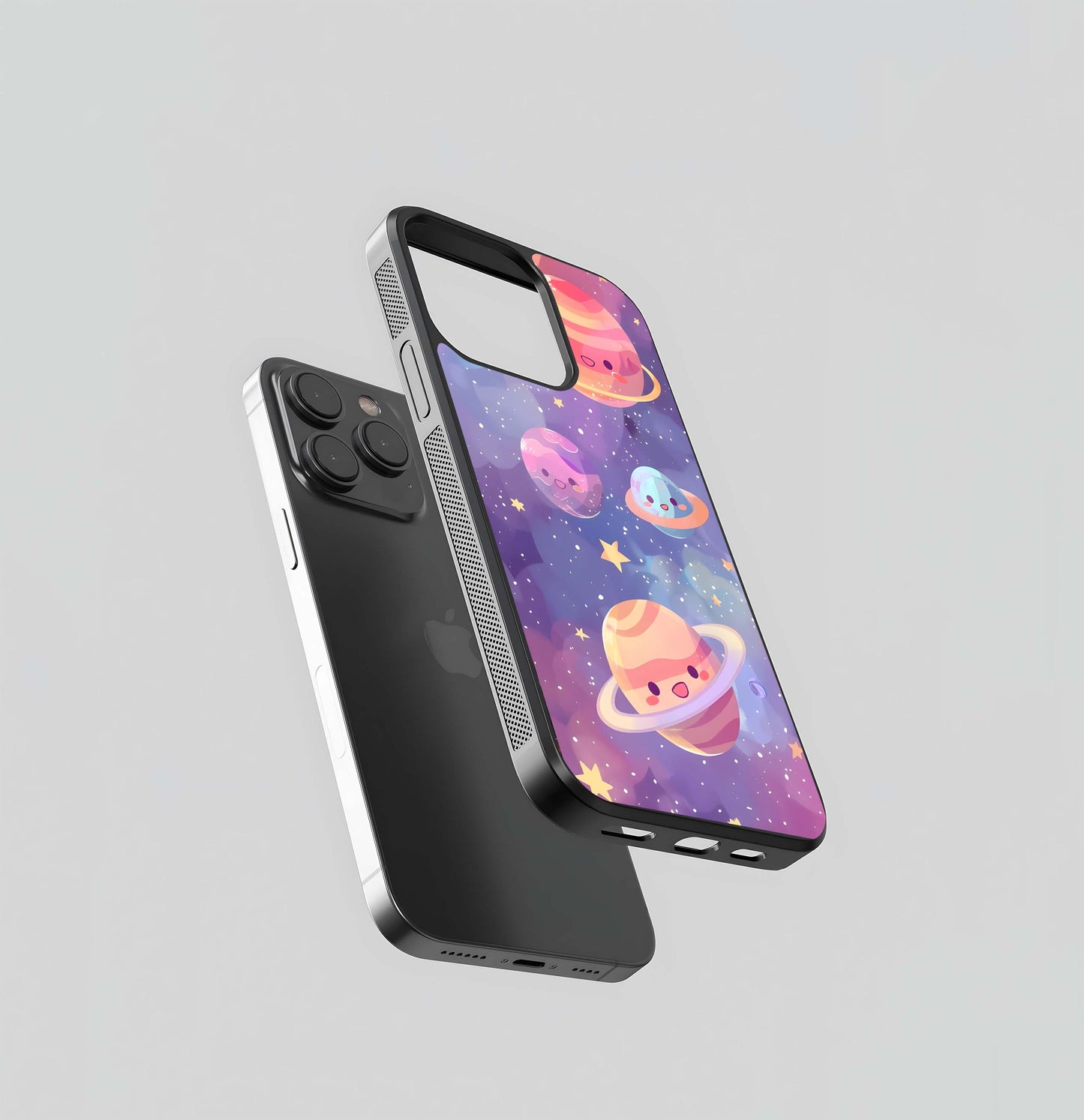 Kawaii Cosmic Smile Glass Case