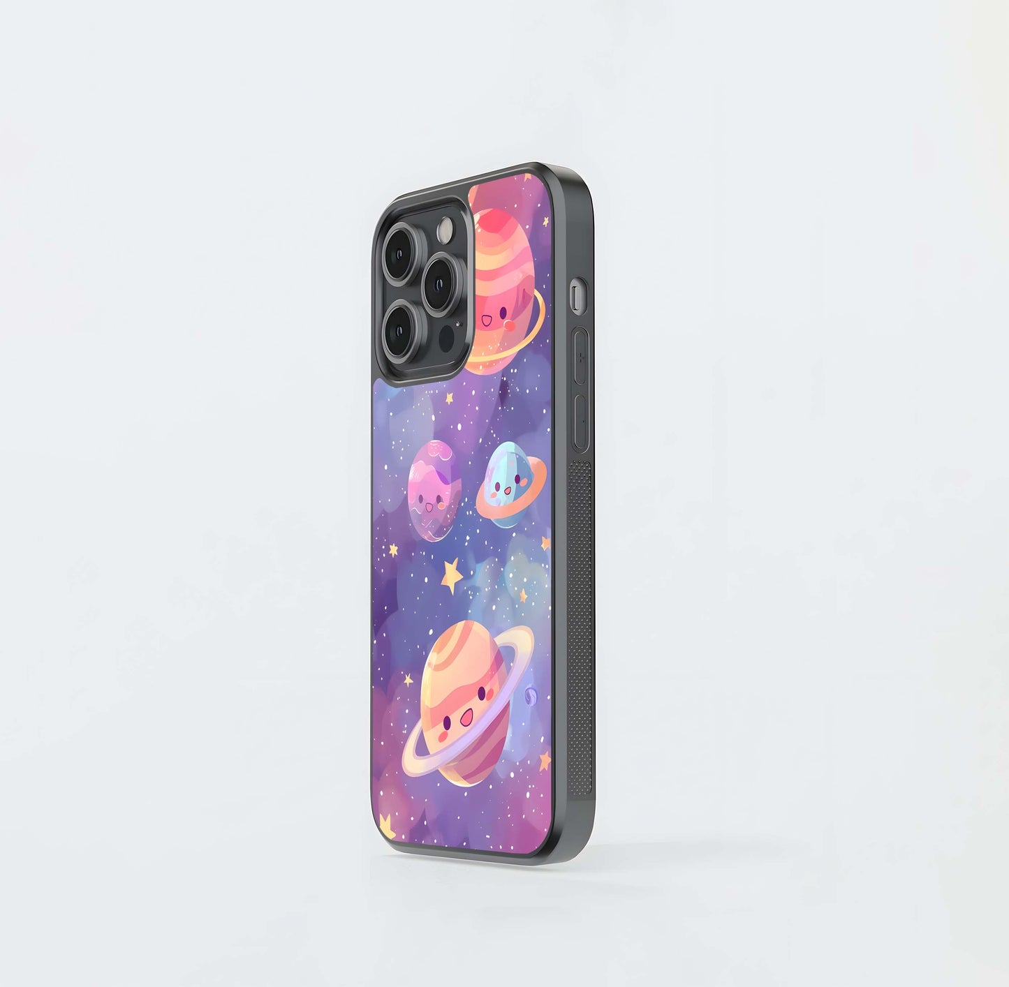 Kawaii Cosmic Smile Glass Case