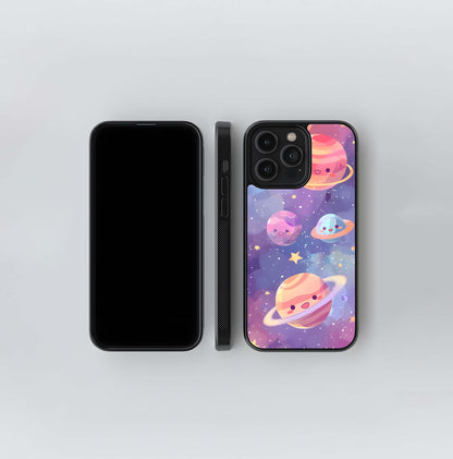 Kawaii Cosmic Smile Glass Case