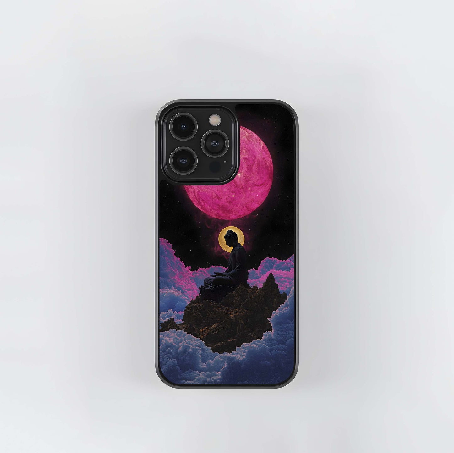 Buddha & Planets Glass Case