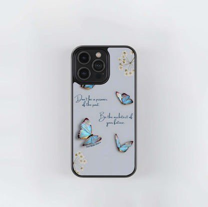Butterfly Quote Glass Case