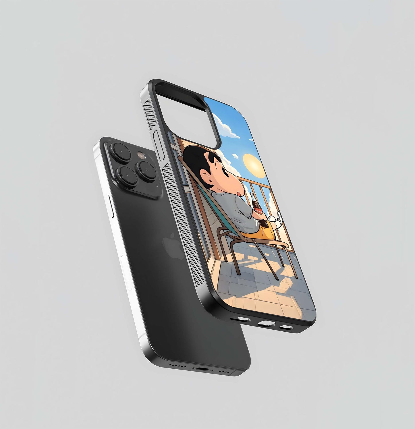 Chill Shinchan Vibe Glass Case