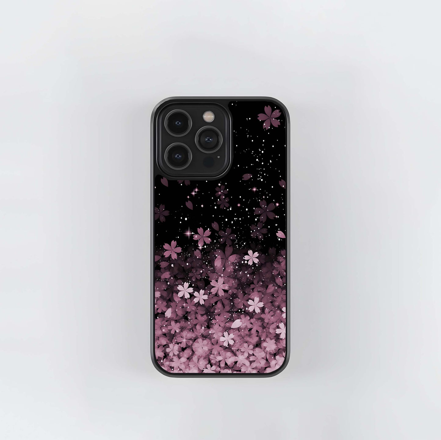 Small Starry Flowers Glass Case